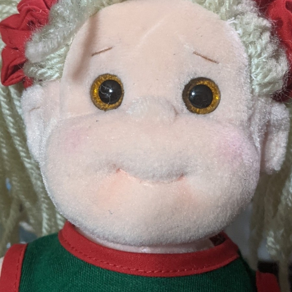Plush Doll with Red Outfit and Blonde Hair - Picture 7 of 11